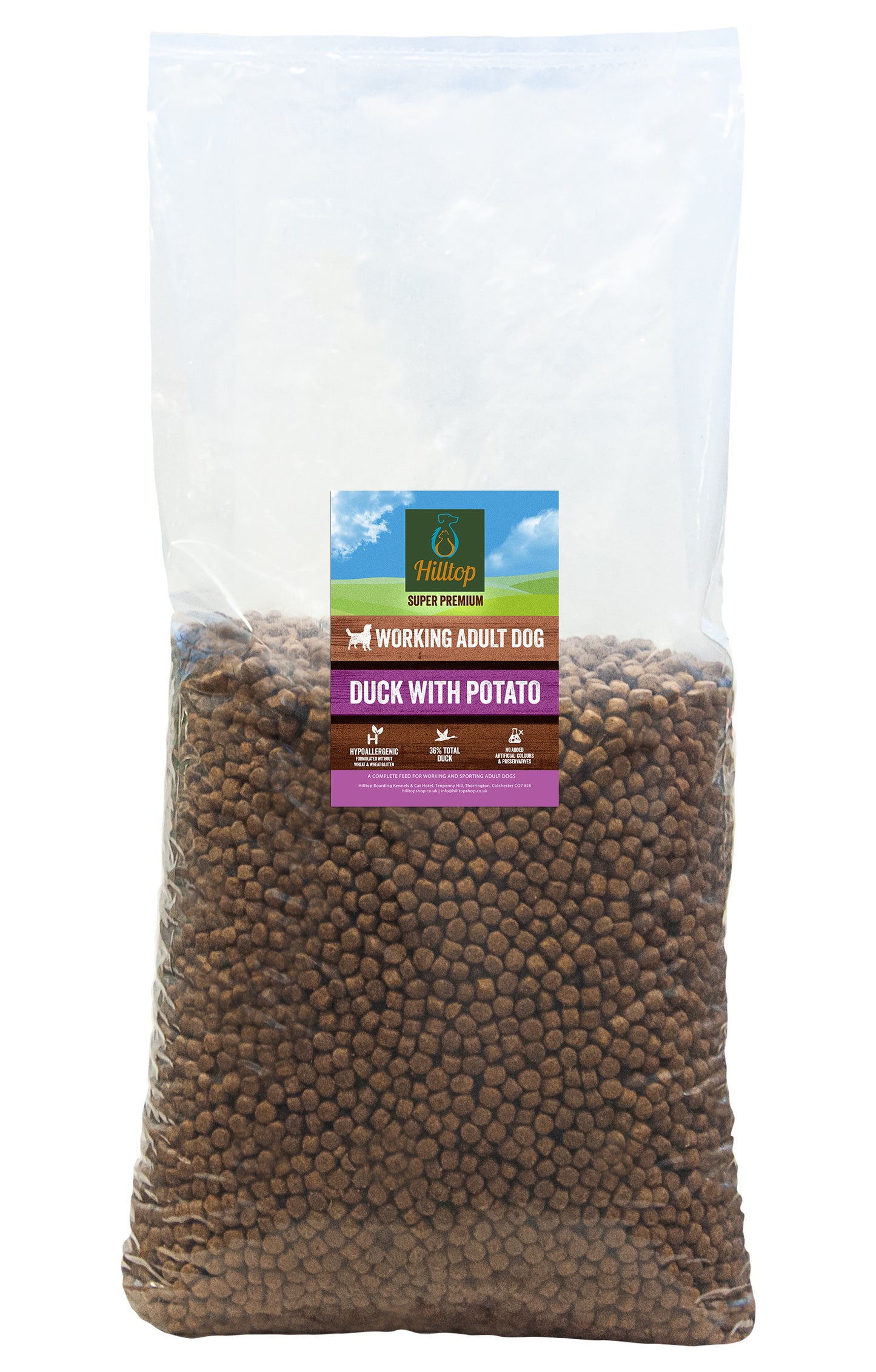 Hilltop Super Premium Adult Dog Food - Duck & Potato