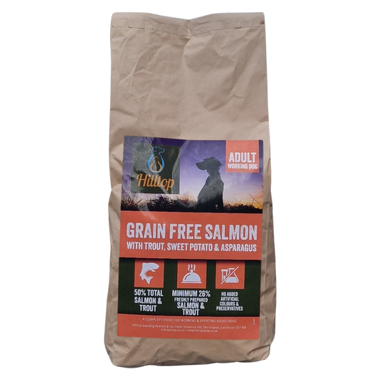 Hilltop Grain Free Adult Dog Food - Salmon & Trout, Sweet Potato & Asparagus