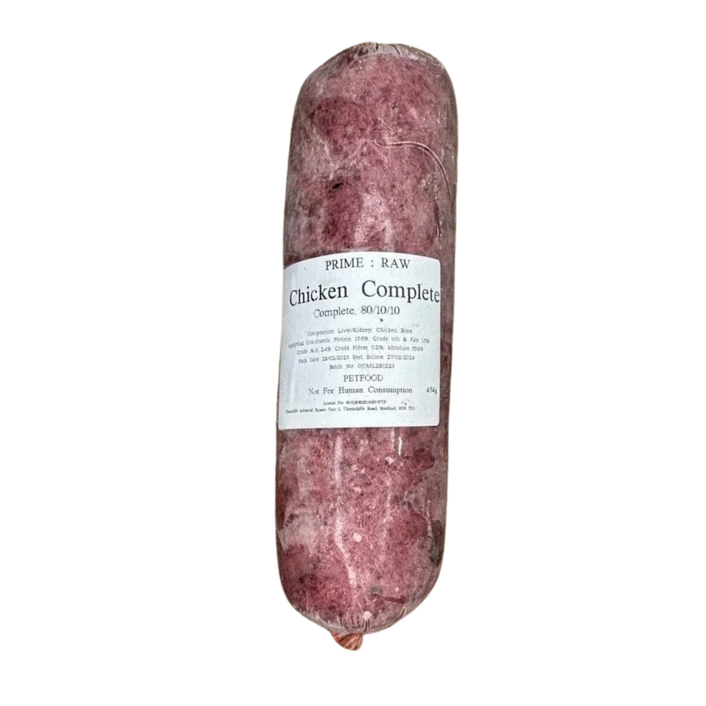 Prime:Raw - Chicken Complete (contains Lamb Offal)