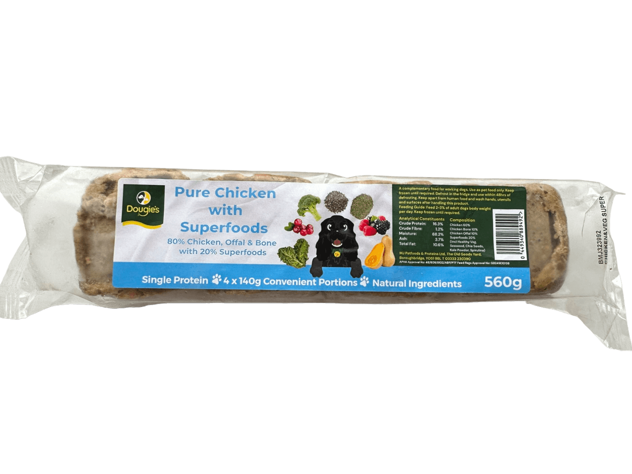 Dougie's Raw: Chicken Superfood 560g