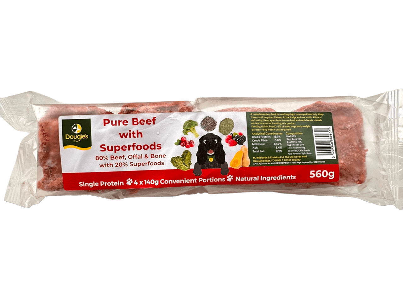 Dougie's Raw: Beef Superfood 560g