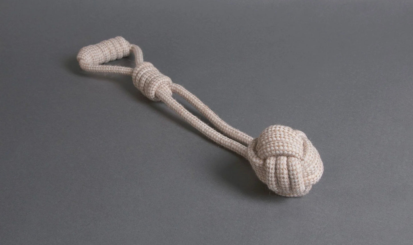 Natural Rope Toy - Swingball Tug