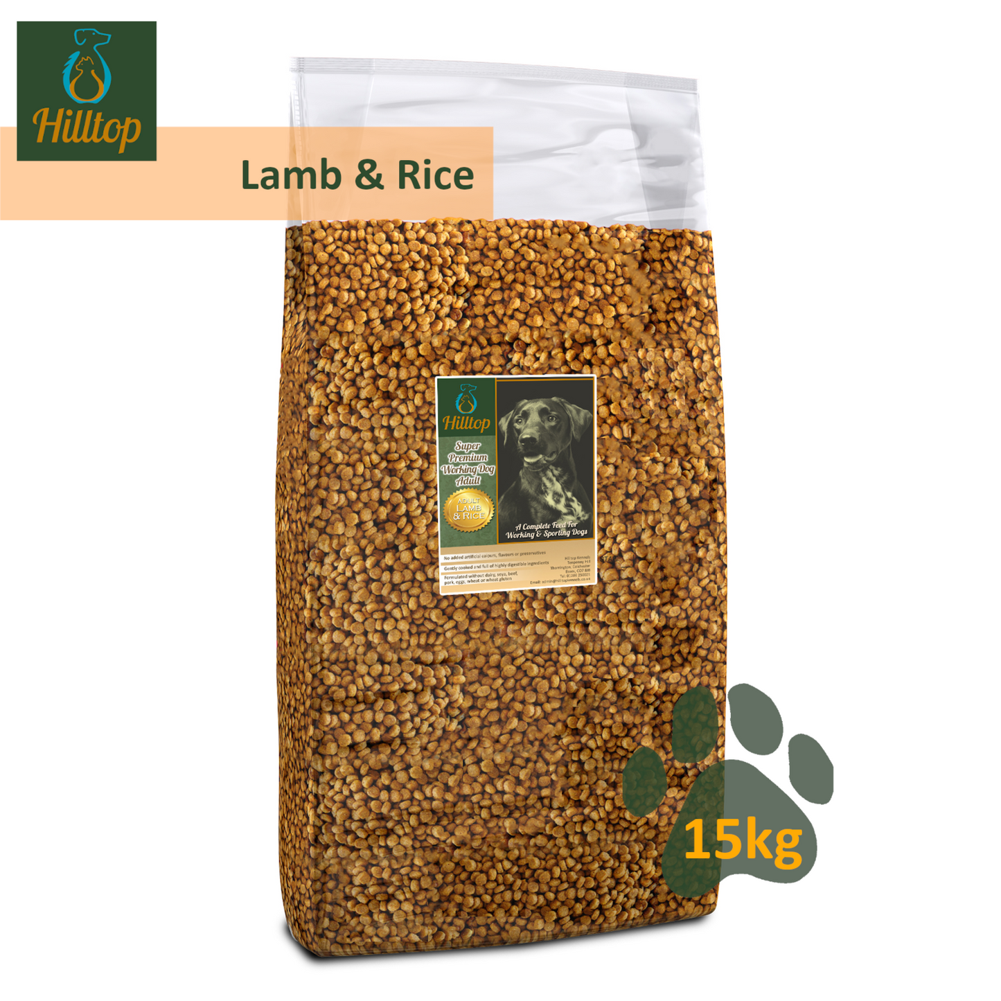 Hilltop Super Premium Adult Dog Food - Lamb & Rice