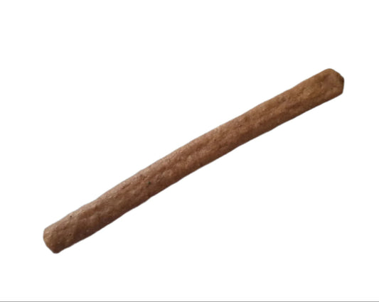 single pure meat stick on a transparent background