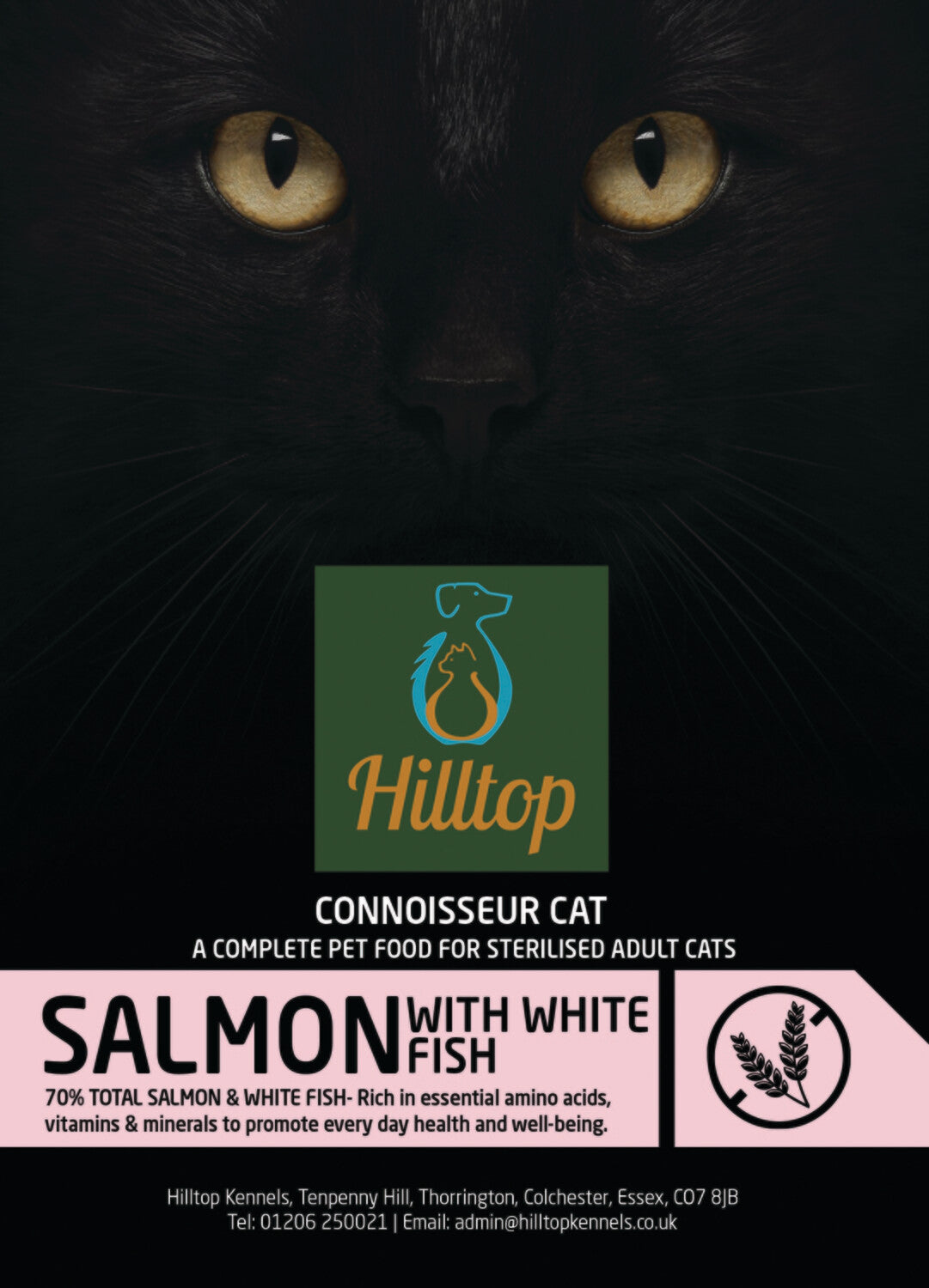 Hilltop Connoisseur Cat Food Sterilised Adult - Salmon with White Fish