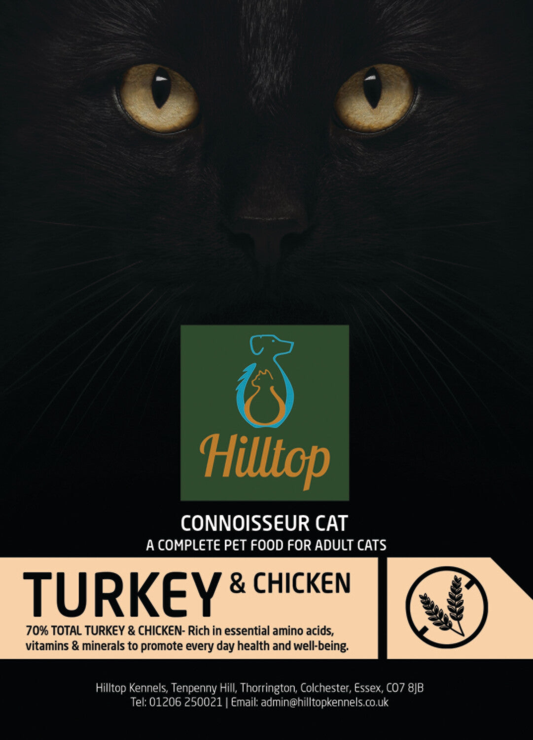 Hilltop Connoisseur Cat Food Adult - Turkey & Chicken