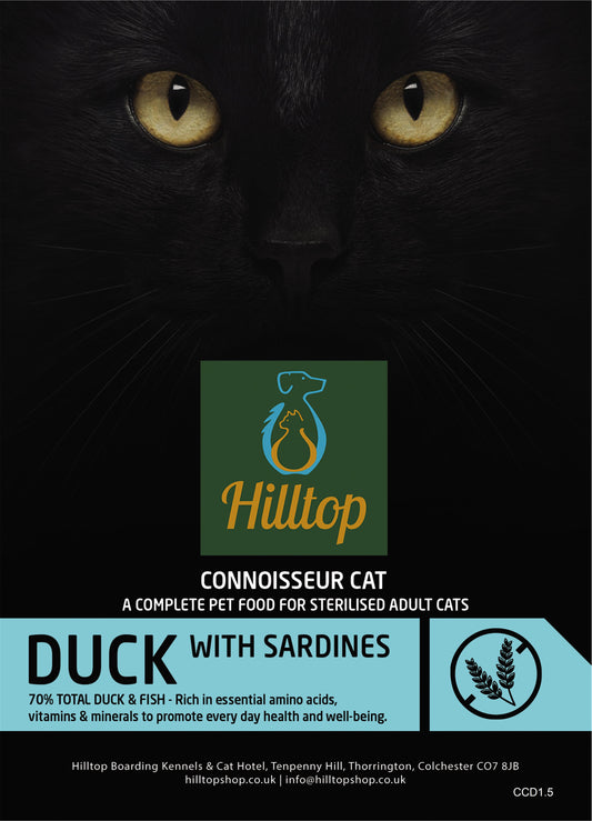 Hilltop Connoisseur Cat Food Adult - Duck & Sardine