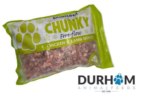 Durham (DAF): Chunky Free Flow Chicken & Lamb Mince (1kg)