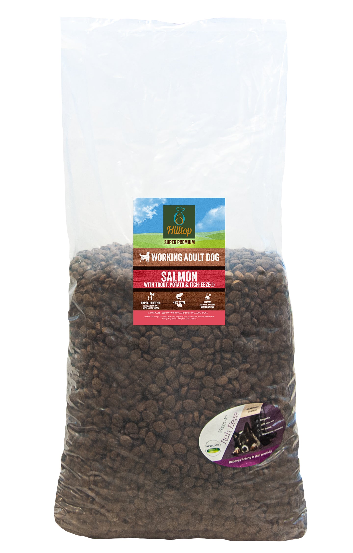 Hilltop Super Premium Adult Dog Food - Fish & Potato with Skin-Soothe (formerly Itch-Eeze)