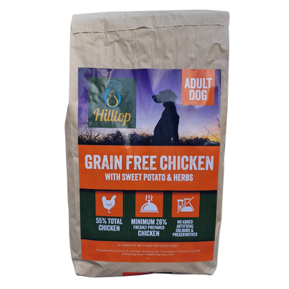 Hilltop Grain Free Adult Dog Food - Chicken, Sweet Potato & Herbs
