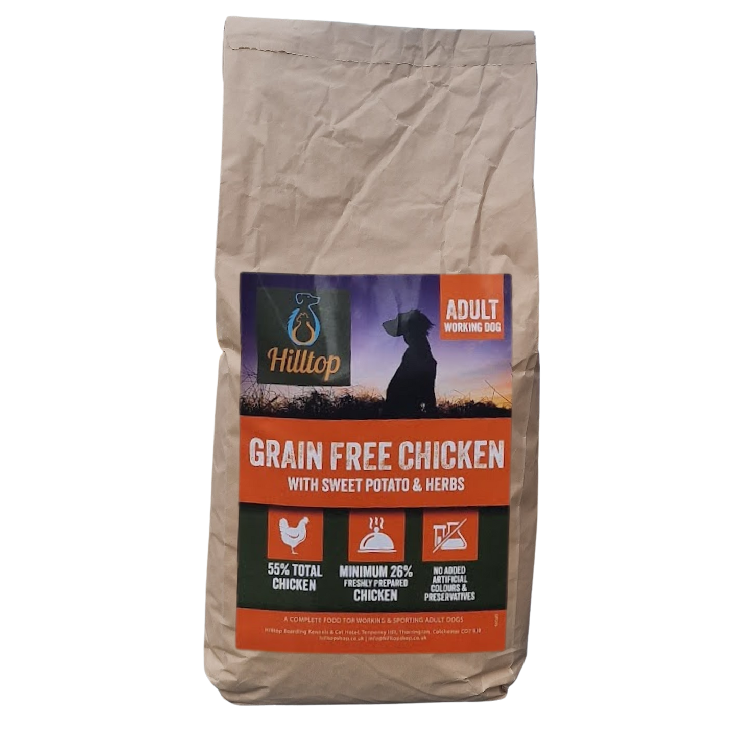 Hilltop Grain Free Adult Dog Food - Chicken, Sweet Potato & Herbs