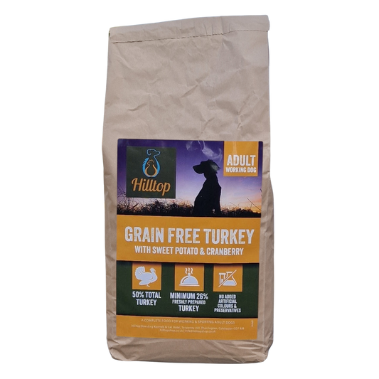 Hilltop Grain Free Adult Dog Food - Turkey, Sweet Potato & Cranberry
