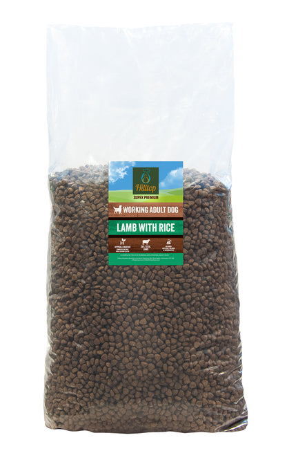 Hilltop Super Premium Adult Dog Food - Lamb & Rice
