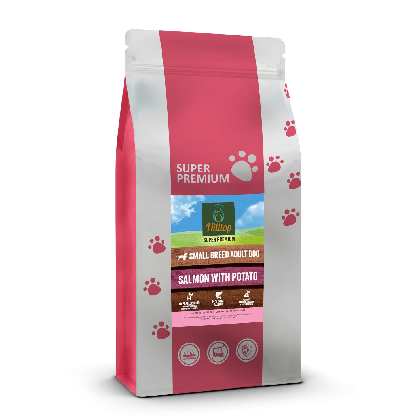 Hilltop Super Premium Dog Food SMALL BREED - Salmon & Potato