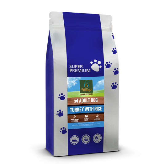 Hilltop Super Premium Adult Dog Food - Turkey & Rice