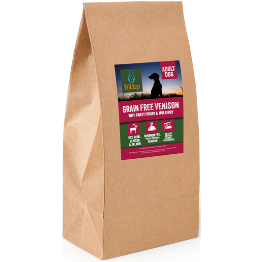 Hilltop Grain Free Adult Dog Food - Venison, Sweet Potato & Mulberry