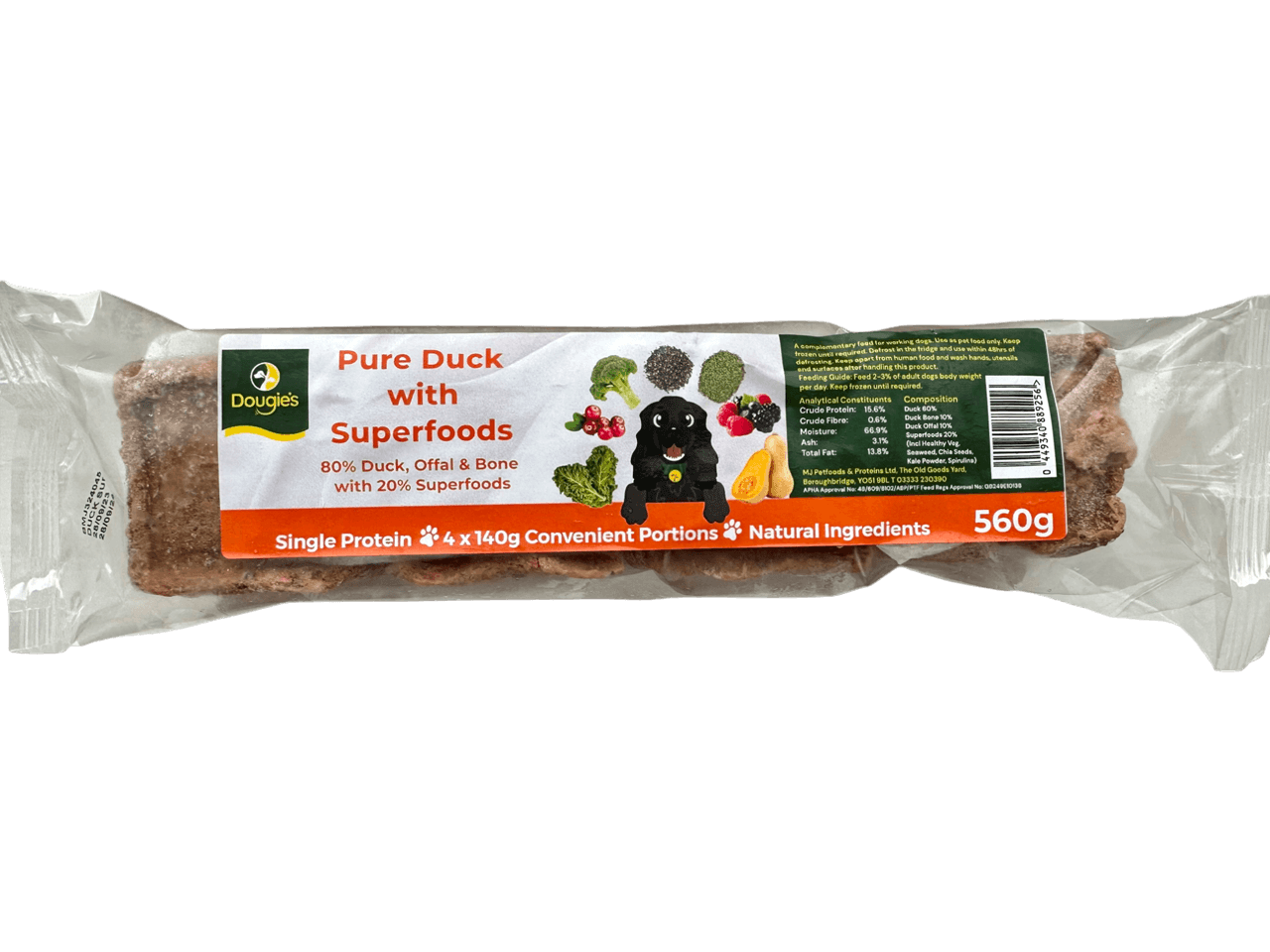 Dougie's Raw: Duck Superfood 560g