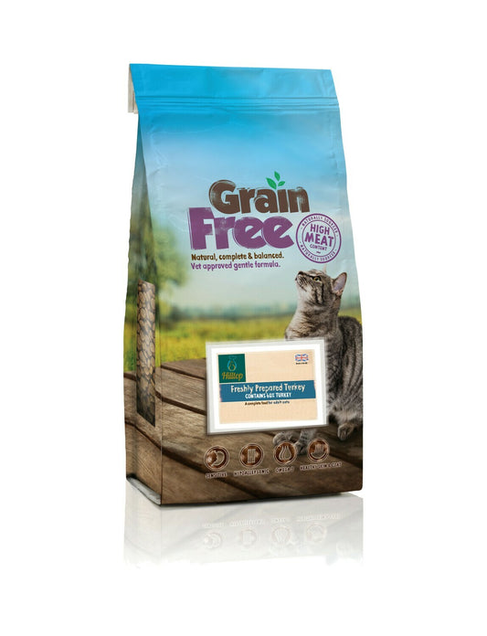 Hilltop Grain Free Adult Cat Food - Freshly Prepared Turkey with Sweet Potato